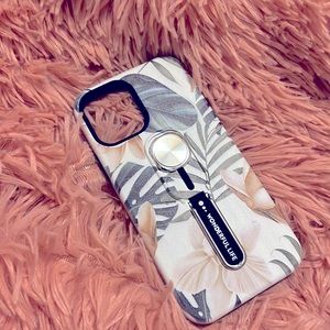 Never Used iPhone 12 Pro tropical case with retractable finger loop